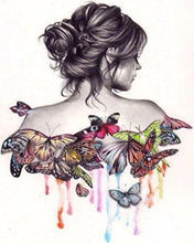 Load image into Gallery viewer, Paint by numbers | Butterfly back | animals easy butterflies | Figured'Art