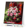 paint by numbers | Flowers and Chinese style interior | advanced flowers | FiguredArt