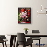 paint by numbers | Flowers and Chinese style interior | advanced flowers | FiguredArt