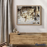 paint by numbers | Two Wolves in the Snow | advanced animals wolves | FiguredArt