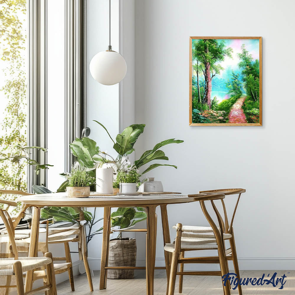 paint by numbers | Dreamlike trail | advanced landscapes trees | FiguredArt