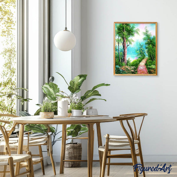 paint by numbers | Dreamlike trail | advanced landscapes trees | FiguredArt