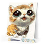 paint by numbers | Cat with big eyes | animals cats easy | FiguredArt