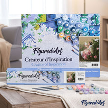Load image into Gallery viewer, paint by numbers | Girl Angel and Doves | flowers intermediate romance | FiguredArt