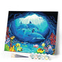 paint by numbers | Dolphins ride | animals dolphins easy | FiguredArt