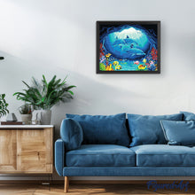 Load image into Gallery viewer, paint by numbers | Dolphins ride | animals dolphins easy | FiguredArt