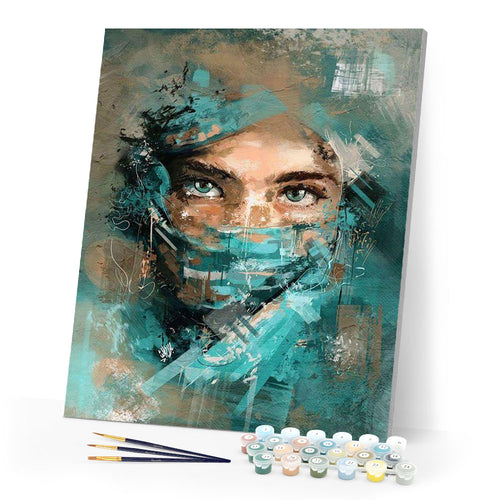 paint by numbers | beautiful eyes | new arrivals romance portrait intermediate | FiguredArt