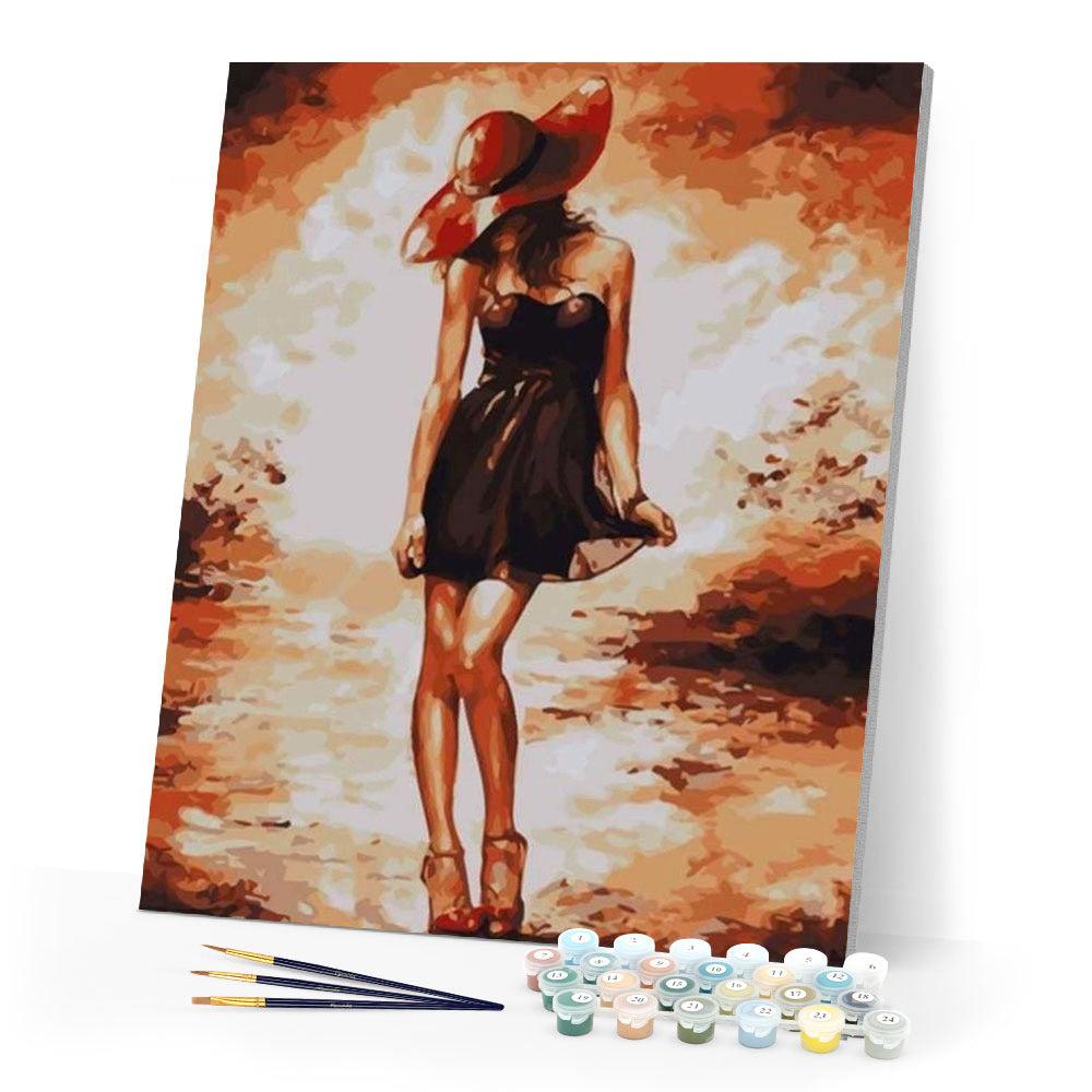 paint by numbers | Young woman | intermediate romance | FiguredArt