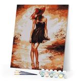 paint by numbers | Young woman | intermediate romance | FiguredArt