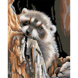 paint by numbers | Little Raccoon | animals easy raccoons | FiguredArt
