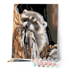 Load image into Gallery viewer, paint by numbers | Little Raccoon | animals easy raccoons | FiguredArt