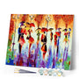 paint by numbers | Dancers in the Rain | abstract advanced | FiguredArt