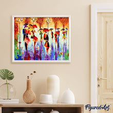 Load image into Gallery viewer, paint by numbers | Dancers in the Rain | abstract advanced | FiguredArt