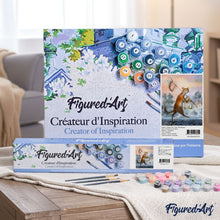 Load image into Gallery viewer, paint by numbers | Cat and Bird in a cage | advanced animals cats | FiguredArt