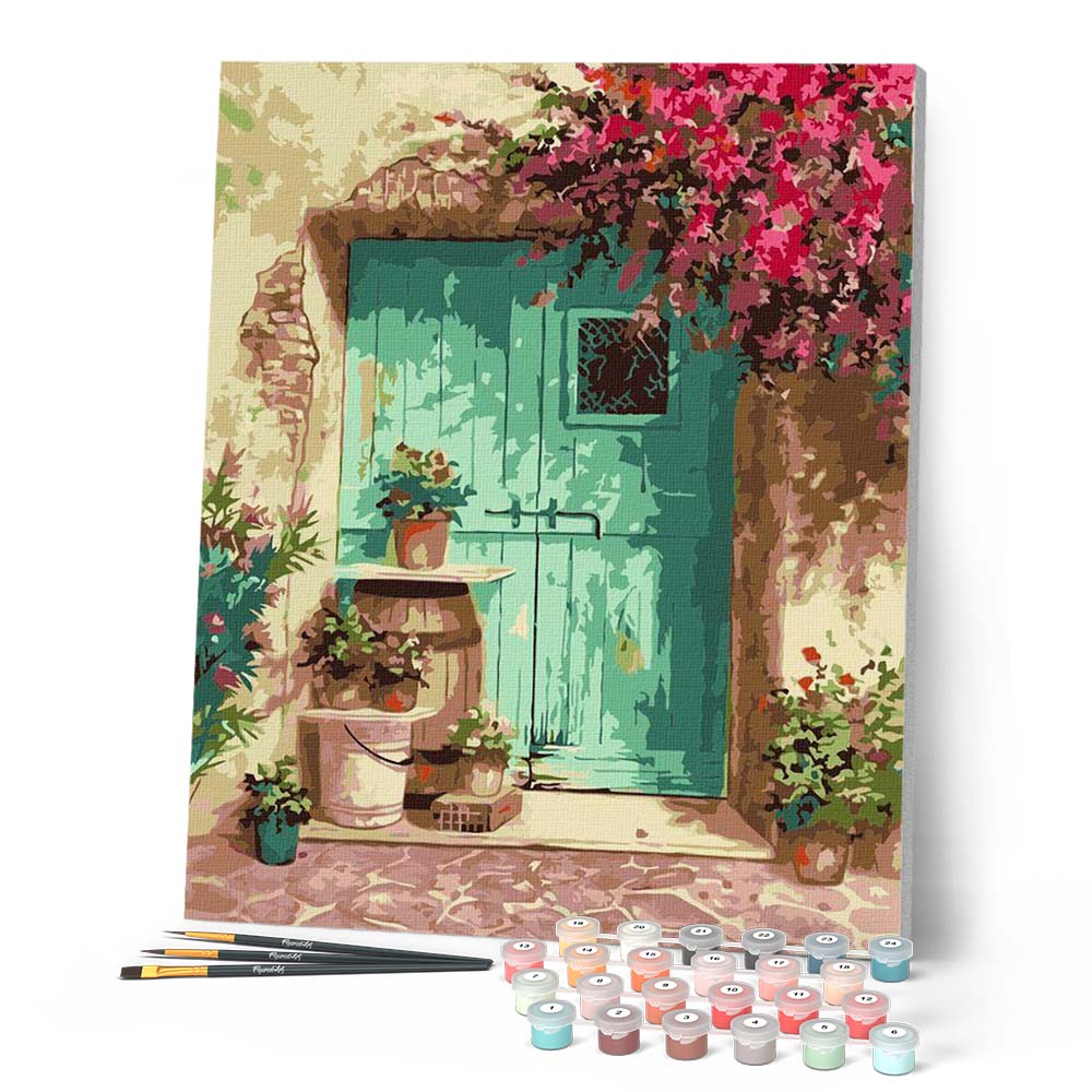 Paint by numbers - Green Door – Figured'Art