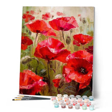 Load image into Gallery viewer, paint by numbers | Field of Poppies | advanced flowers | FiguredArt