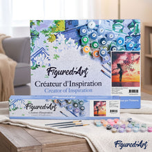 Load image into Gallery viewer, paint by numbers | women and birds at sunrise | new arrivals landscapes animals birds romance easy | FiguredArt