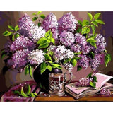 paint by numbers | Flowers and book | flowers intermediate | FiguredArt