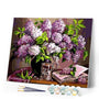 paint by numbers | Flowers and book | flowers intermediate | FiguredArt