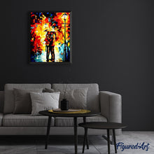 Load image into Gallery viewer, paint by numbers | Kiss under the Rain | intermediate romance | FiguredArt