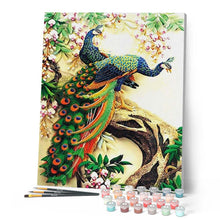 Load image into Gallery viewer, paint by numbers | Couple of Peacocks | animals easy peacocks | FiguredArt