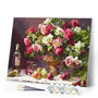 paint by numbers | Flowers Wine and Fruits | easy flowers | FiguredArt