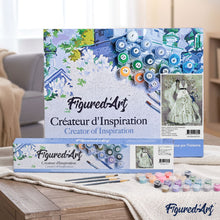 Load image into Gallery viewer, paint by numbers | White Wedding dress | flowers intermediate romance | FiguredArt