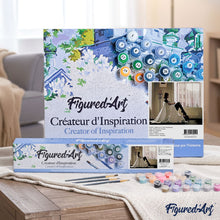 Load image into Gallery viewer, paint by numbers | Woman looking through her window | cities easy romance | FiguredArt