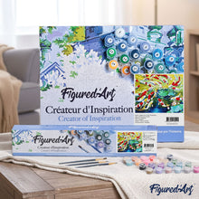 Load image into Gallery viewer, paint by numbers | Koi carps and water lilies | animals easy fish | FiguredArt