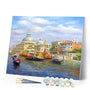 paint by numbers | Gondolier in Venice | advanced cities landscapes ships and boats | FiguredArt