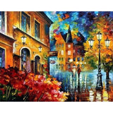 paint by numbers | Walk in the Street | cities intermediate | FiguredArt