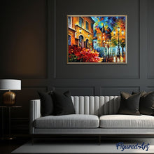 Load image into Gallery viewer, paint by numbers | Walk in the Street | cities intermediate | FiguredArt