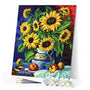 paint by numbers | Pitcher and Sunflowers | easy flowers | FiguredArt