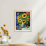 paint by numbers | Pitcher and Sunflowers | easy flowers | FiguredArt