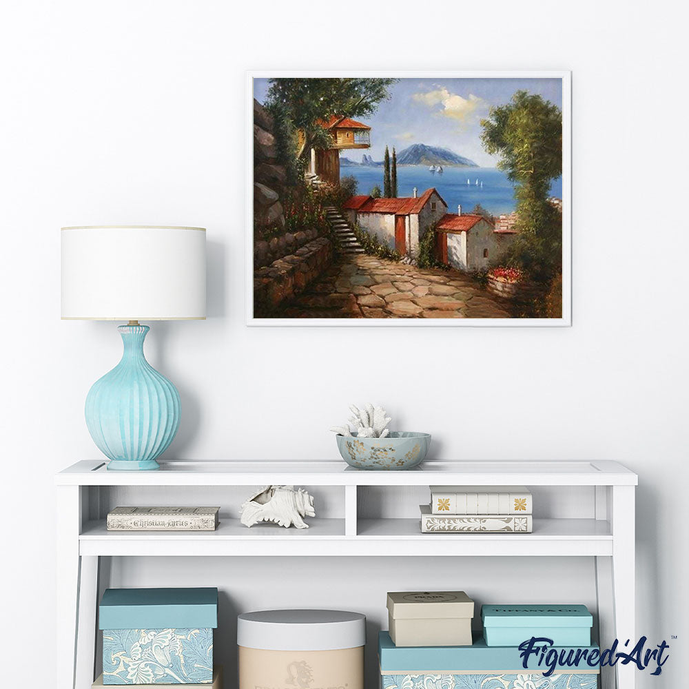 paint by numbers | View Sailing | cities intermediate | FiguredArt