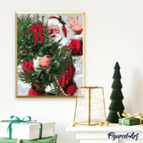 paint by numbers | Santa and Christmas tree | christmas intermediate | FiguredArt