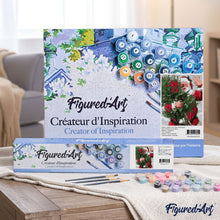 Load image into Gallery viewer, paint by numbers | Santa and Christmas tree | christmas intermediate | FiguredArt