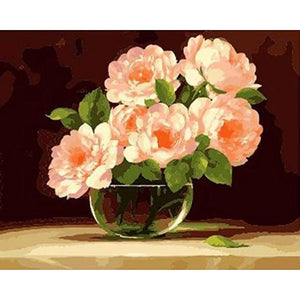 paint by numbers | Five Flowers in a Vase | easy flowers | FiguredArt