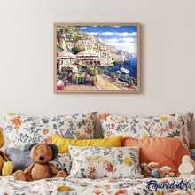 Load image into Gallery viewer, paint by numbers | Terrace near the Water | advanced landscapes | FiguredArt