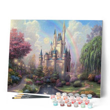 Load image into Gallery viewer, paint by numbers | Castle and Rainbow | advanced landscapes | FiguredArt