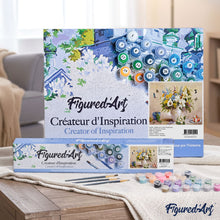Load image into Gallery viewer, paint by numbers | Butterflies and white vase | animals butterflies easy flowers | FiguredArt