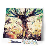 paint by numbers | Tree House | cities easy trees | FiguredArt