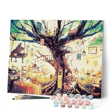 Load image into Gallery viewer, paint by numbers | Tree House | cities easy trees | FiguredArt