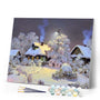 paint by numbers | Chalets in the Snow | advanced landscapes | FiguredArt