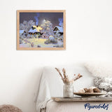 paint by numbers | Chalets in the Snow | advanced landscapes | FiguredArt