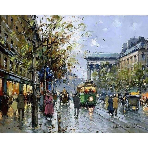 paint by numbers | Street and Tramway | advanced cities | FiguredArt