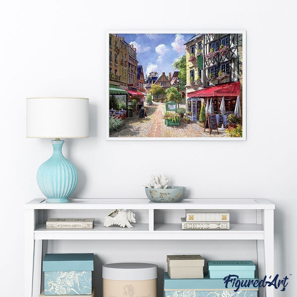 paint by numbers | Mediterranean terrace | advanced cities | FiguredArt