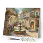 paint by numbers | Village Fountain | advanced cities | FiguredArt
