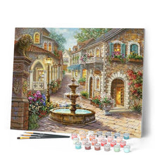 Load image into Gallery viewer, paint by numbers | Village Fountain | advanced cities | FiguredArt