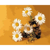 paint by numbers | Five Daisies | easy flowers | FiguredArt